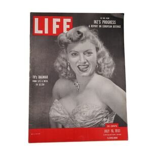Life Magazine July 16 1951 Dagmar Cover Eisenhower Article Vintage